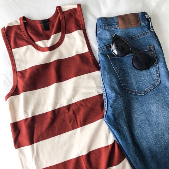 J. Crew Tops - J. Crew Stripe Tank Top